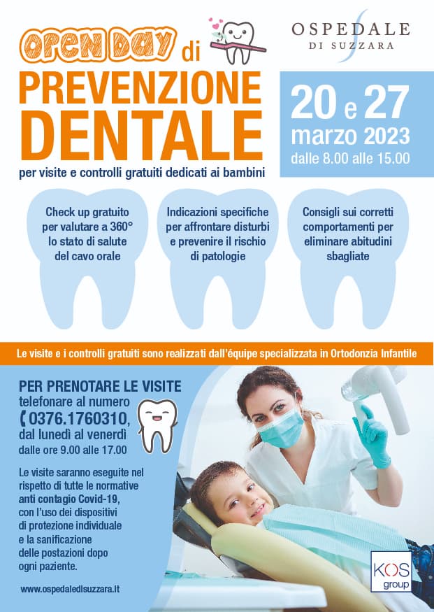 immagine Open Day di prevenzione dentale. 20 e 27 marzo 2023
